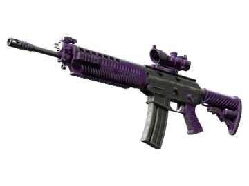 Souvenir SG 553 | Ultraviolet (Battle-Scarred)