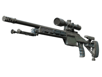 Souvenir SSG 08 | Halftone Whorl (Battle-Scarred)