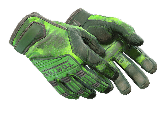 ★ Specialist Gloves | Lime Polycam (Battle-Scarred)