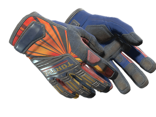 ★ Specialist Gloves | Sunburst (Battle-Scarred)