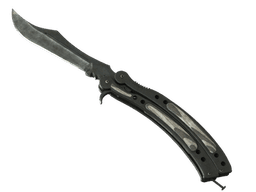 ★ StatTrak™ Butterfly Knife | Black Laminate (Battle-Scarred)