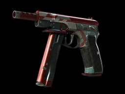 StatTrak™ CZ75-Auto | Red Astor (Well-Worn)