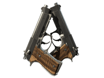 StatTrak™ Dual Berettas | Black Limba (Factory New)