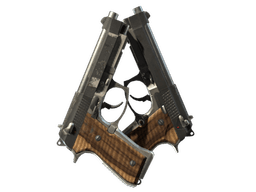 StatTrak™ Dual Berettas | Black Limba (Well-Worn)