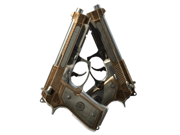 StatTrak™ Dual Berettas | Cartel (Battle-Scarred)