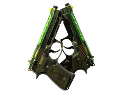 StatTrak™ Dual Berettas | Cobra Strike (Well-Worn)