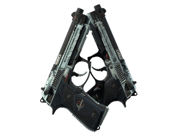 StatTrak™ Dual Berettas | Dezastre (Battle-Scarred)