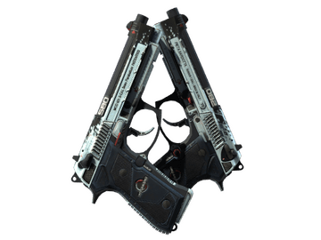 StatTrak™ Dual Berettas | Dezastre (Well-Worn)