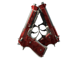 StatTrak™ Dual Berettas | Hemoglobin (Field-Tested)