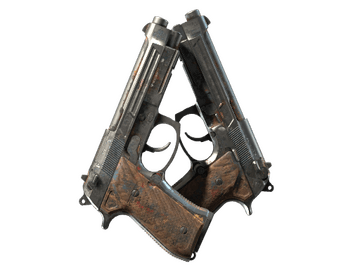 StatTrak™ Dual Berettas | Hideout (Battle-Scarred)