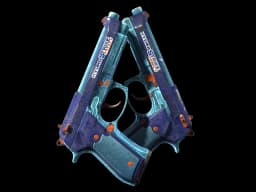 StatTrak™ Dual Berettas | Hydro Strike (Battle-Scarred)