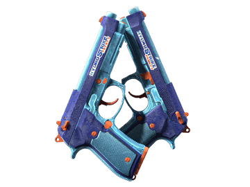 StatTrak™ Dual Berettas | Hydro Strike (Factory New)