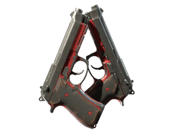 StatTrak™ Dual Berettas | Panther (Battle-Scarred)