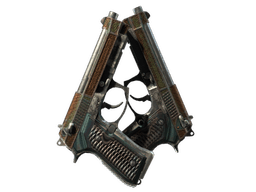 StatTrak™ Dual Berettas | Tread (Battle-Scarred)