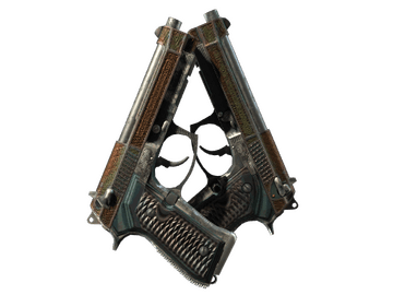 StatTrak™ Dual Berettas | Tread (Battle-Scarred)