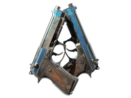 StatTrak™ Dual Berettas | Urban Shock (Battle-Scarred)