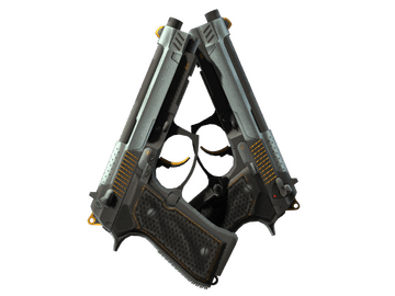 StatTrak™ Dual Berettas | Ventilators (Minimal Wear)