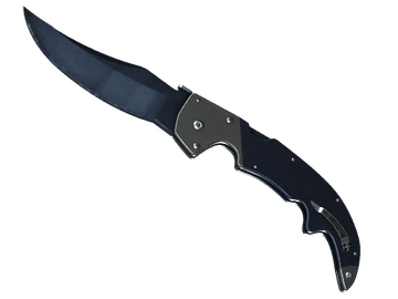 ★ StatTrak™ Falchion Knife | Blue Steel (Battle-Scarred)