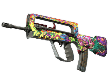 StatTrak™ FAMAS | Bad Trip (Battle-Scarred)
