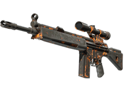 StatTrak™ G3SG1 | Orange Crash (Battle-Scarred)