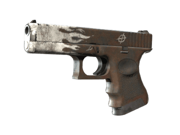 StatTrak™ Glock-18 | Oxide Blaze (Well-Worn)