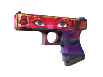 StatTrak™ Glock-18 | Vogue (Well-Worn)