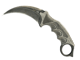 ★ StatTrak™ Karambit | Black Laminate (Battle-Scarred)