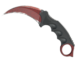 ★ StatTrak™ Karambit | Crimson Web (Well-Worn)