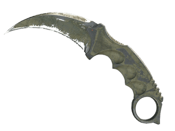 ★ StatTrak™ Karambit | Safari Mesh (Battle-Scarred)