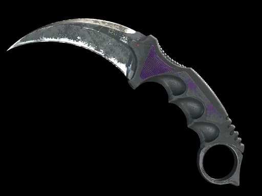 ★ StatTrak™ Karambit | Ultraviolet (Battle-Scarred)