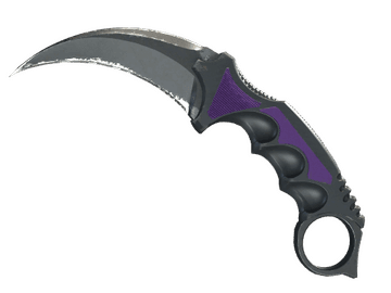 ★ StatTrak™ Karambit | Ultraviolet (Well-Worn)