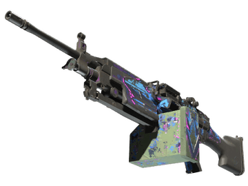 StatTrak™ M249 | Downtown (Battle-Scarred)