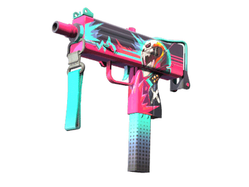 StatTrak™ MAC-10 | Neon Rider (Minimal Wear)