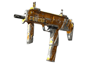 StatTrak™ MP7 | Amberline (Battle-Scarred)