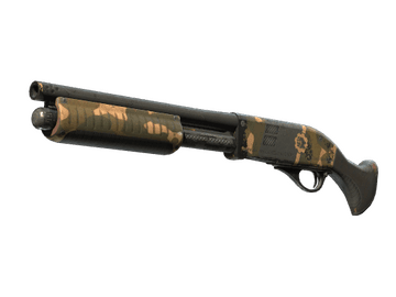 StatTrak™ Sawed-Off | Black Sand (Battle-Scarred)