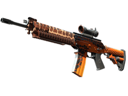 StatTrak™ SG 553 | Tiger Moth (Minimal Wear)
