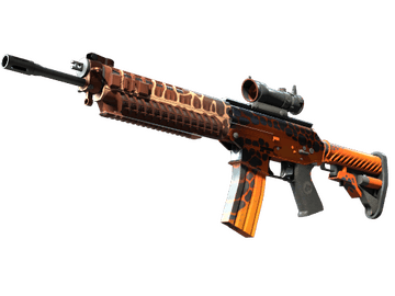 StatTrak™ SG 553 | Tiger Moth (Minimal Wear)