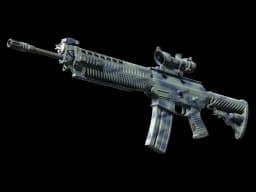 StatTrak™ SG 553 | Wave Spray (Well-Worn)