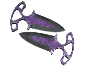 ★ StatTrak™ Shadow Daggers | Ultraviolet (Battle-Scarred)