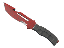 ★ StatTrak™ Survival Knife | Crimson Web (Well-Worn)