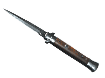 ★ Stiletto Knife | Damascus Steel (Well-Worn)