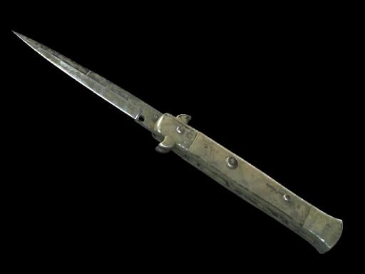 ★ Stiletto Knife | Safari Mesh (Battle-Scarred)
