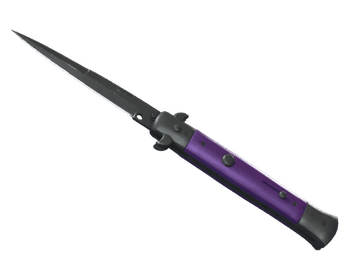 ★ Stiletto Knife | Ultraviolet (Well-Worn)