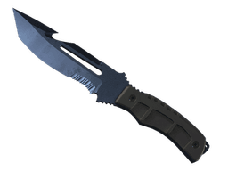 ★ Survival Knife | Blue Steel (Battle-Scarred)