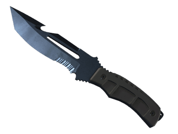 ★ Survival Knife | Blue Steel (Well-Worn)