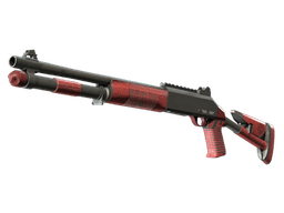 XM1014 | Red Leather (Minimal Wear)