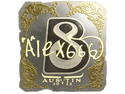Sticker | alex666 (Gold) | Austin 2025