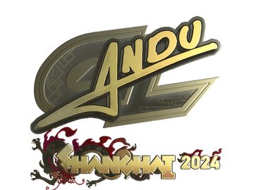 Sticker | aNdu (Gold) | Shanghai 2024