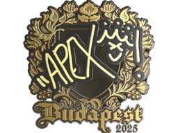 Sticker | apEX (Gold) | Budapest 2025