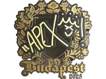 Sticker | apEX (Gold) | Budapest 2025